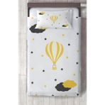 Talia Home Sarı Balon Desenli Çocuk ve Bebek Odası Yatak Örtüsü TLAY-019 - 140 x 220 cm