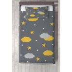 Talia Home Sarı Desen Çocuk ve Bebek Odası Yatak Örtüsü TLAY-100 - 140 x 220 cm - Gri