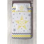 Talia Home sarı Yıldız Desenli Yatak Örtüsü TLAY-215 - 353 x 220 cm