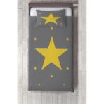 Talia Home sarı Yıldızlı Çocuk ve Bebek Odası Yatak Örtüsü TLAY-255 - 393 x 220 cm - Gri