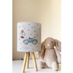 Talia Home Sevimli Araba ve Balon Desenli Çocuk Odası Abajur Masa Lambası TLAB-304