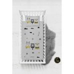 Talia Home Sevimli Ayılar 2 Desenli Bebek Nevresim Takımı Çarşaflı TLABN-093 - Gri - 100 x 150 cm