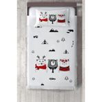 Talia Home Sevimli Ayılar Çocuk ve Bebek Odası Yatak Örtüsü TLAY-092 - 140 x 220 cm - Beyaz
