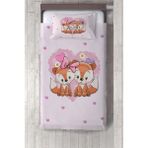 Talia Home sevimli Hayvan Desenli Çocuk ve Bebek Odası Yatak Örtüsü TLAY-212 - 350 x 220 cm - Pembe