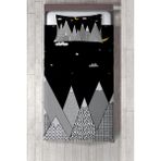 Talia Home siyah Beyaz Dağ Desenli Yatak Örtüsü TLAY-231 - 369 x 220 cm
