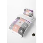 Talia Home Soft Bebek ve Çocuk Nevresim Takımı TLAN-114 - Gri - 160 x 220 cm