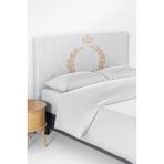 Talia Home Taç Desenli Çocuk Odası Yatak Baza Başlık Kılıfı TLABK-026 - Lacivert - 90 x 70 cm