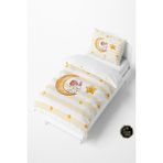 Talia Home Tavşan Ay Yıldız Bebek ve Çocuk Nevresim Takımı TLAN-148 - Sarı - 160 x 220 cm
