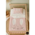 Talia Home Tavşan Desenli Bebek Beşik Nevresim Takımı Çarşaflı Tlabn-239