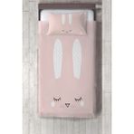 Talia Home tavşan Desenli Çocuk ve Bebek Odası Yatak Örtüsü TLAY-239 - 377 x 220 cm - Pembe