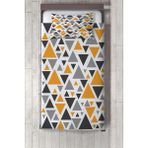 Talia Home üçgen Desenli Çocuk ve Bebek Odası Yatak Örtüsü TLAY-282 - Turuncu - 140 x 220 cm