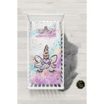 Talia Home Unicorn Desen Bebek Nevresim Takımı Çarşaflı TLABN-191 - Beyaz - 100 x 150 cm