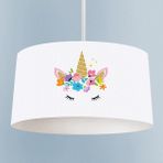 Talia Home Unicornlu Kız Çocuk Odası Sarkıt Avize - Renkli - 1