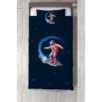 Talia Home uzay Astronot Desenli Çocuk ve Bebek Odası Yatak Örtüsü TLAY-232 - 370 x 220 cm - Lacivert