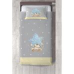 Talia Home yıldız Tutan Ayıcık Çocuk ve Bebek Odası Yatak Örtüsü TLAY-137 - 276 x 220 cm - Sarı