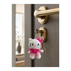 Talinhandmade El Yapımı Amigurumi Kedi Anahtarlık – Pembe Detaylı Örgü Çanta Süsü