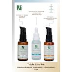 Talish Triple Care Set – Retinol Krem, Hyaluronik Asit Nemlendirici Serum ve Vitamin C Aydınlatıcı Krem
