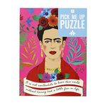 Talking Tables Konuşan masalar 500-piece pembe renkli frida kahlo portre alıntı yapboz ve poster | Resimli | Evde etkinliklerde, doğum günü hediyesi, onun için, boho, duvar sanatı