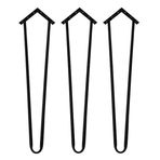 Talya 3 Lü Set Ahşap Ve Kütük Sehpa Metal Firkete Ayak 51 Cm