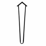 Talya Ahşap Ve Kütük Sehpa Metal Firkete Ayak 44 Cm