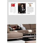 Talya Atatürk İstiklal Marşı ve Gençliğe Hitabe Kanvas Tablo Dekoratif Salon Duvar Panoları 100 x 50 no-5914