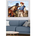 Talya Dekoratif kanvas Tablolar Klasikler The Meeting of Jacob and Rachel William Dyce. Barok, Rönesans, Soyut, Klasik, Van Gogh, Klimt, Mona Lisa, Atatürk Duvar Panosu 50x70 no-9095