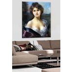Talya Tablo Klasik Portre İngiliz Kadın. Kanvas 50x35 no-4412
