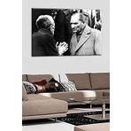 Talya Tablo Köylüyü Dinlerken Atatürk Kanvas Tablosu 50x70 no-1583