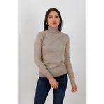 Tam Balıkçı Kadın Kazak 504 - Vizon