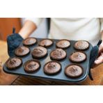 Tam Fiyat Muffin Kek Kalıbı 12'li Cupcake Fırın Tepsisi Yanmaz Yapışmaz Muffin Kalıbı - 1 Adet