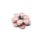 Tam İthalat 100 Lü Tealight Mum - Pembe - Açık Gri - 1 Adet