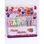 Tam İthalat Parti Malzemeleri Happy Birthday Renkli Mum - Yok