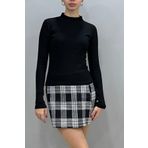 Tam Moda Kadın Yarım Balıkçı Yaka Body Bluz