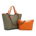 Tamaris Shopper TAS Keshia 34200 Bayan El Çantası İki Renkli, Haki., L