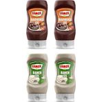 Tamek Barbekü Sos ve Ranch Sos 4 lü Set