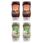 Tamek Barbekü Sos ve Ranch Sos, 4'lü Set, Worcester Soslu Barbekü ve Ekşi Kremalı Ranch Çeşitleri