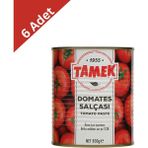 Tamek Domates Salçası 830 gr x 6 Adet Türkiye Menşeli Yoğun Kıvamlı Salça - 1,26 gr