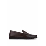 Tamer Tanca 478 B1202 Erkek Hakiki Deri Kahverengi Loafer Ayakkabı