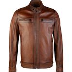 Tamer Tanca 974 TT-01 Taba Deri Erkek Mont