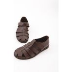 Tamer Tanca Erkek Derı Günlük Sandalet 537 449 Erk Sndlt Y21 - Kahverengi