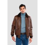 Tamer Tanca Erkek Hakiki Deri Fındık Deri Mont 415 KLJ-2071 Erk Dr Mont SK24/25 Fındık Dr - 5XL