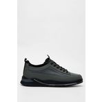 Tamer Tanca Erkek Hakiki Deri Gri Sneakers & Spor Ayakkabı 381 18630 ERK AYK SK23/24 GRI