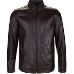Tamer Tanca Erkek Hakiki Deri Kahverengi Deri Mont 797 2013 Erk Derı Ceket Y25 Kahve Dr - 5XL