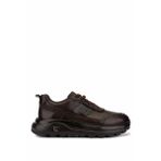 Tamer Tanca Erkek Hakiki Deri Kahverengi Sneakers & Spor Ayakkabı 298 3160-30219 ERK AYK SK25-26 KAHVE SILVER