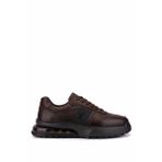 Tamer Tanca Erkek Hakiki Deri Kahverengi Sneakers & Spor Ayakkabı 298 3202-1626 ERK AYK SK25-26 KHV SLVR/KHV ALKL