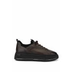 Tamer Tanca Erkek Hakiki Deri Kahverengi Sneakers & Spor Ayakkabı 381 20550 ERK AYK SK24-25 KAHVE ANL