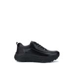 Tamer Tanca Erkek Hakiki Deri Siyah Antik Sneakers