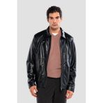 Tamer Tanca Erkek Hakiki Deri Siyah Deri Mont 415 K-1328 Erk Dr Mont SK24/25 Sıyah Dr - XL