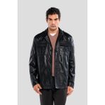 Tamer Tanca Erkek Hakiki Deri Siyah Deri Mont 415 TNC-331 Erk Derı Mont SK25/26 Sıyah Dr - 2XL