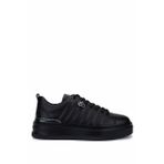 Tamer Tanca Erkek Hakiki Deri Siyah Deri Sneakers & Spor Ayakkabı 352 23141 Erk Ayk SK25-26 Sıyah Dr